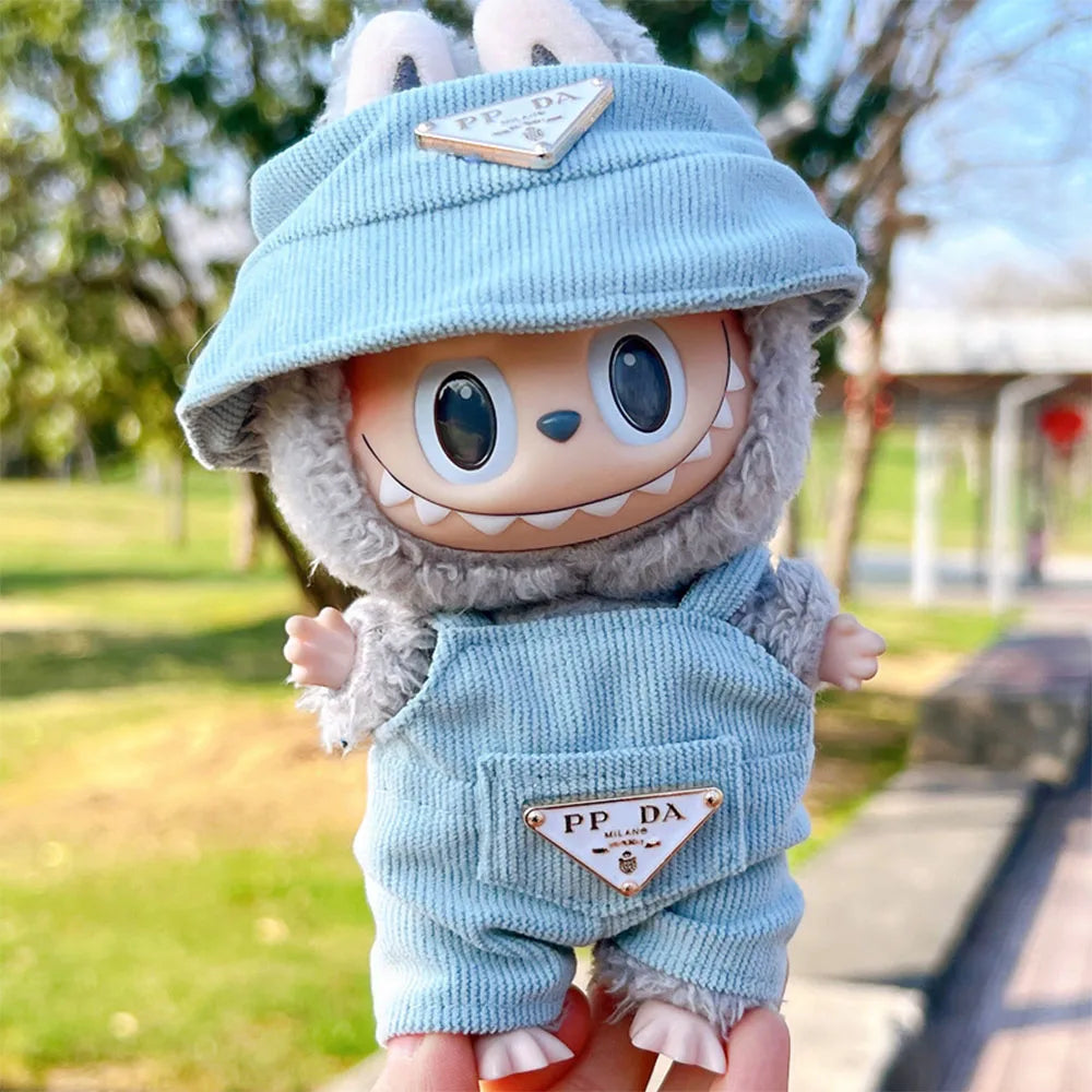 Corduroy Overall and Bucket Hat