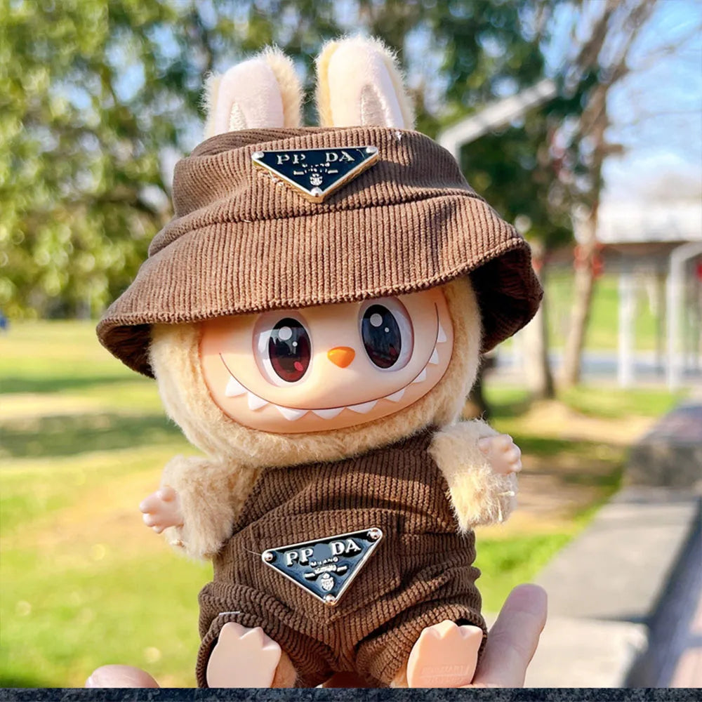 Corduroy Overall and Bucket Hat